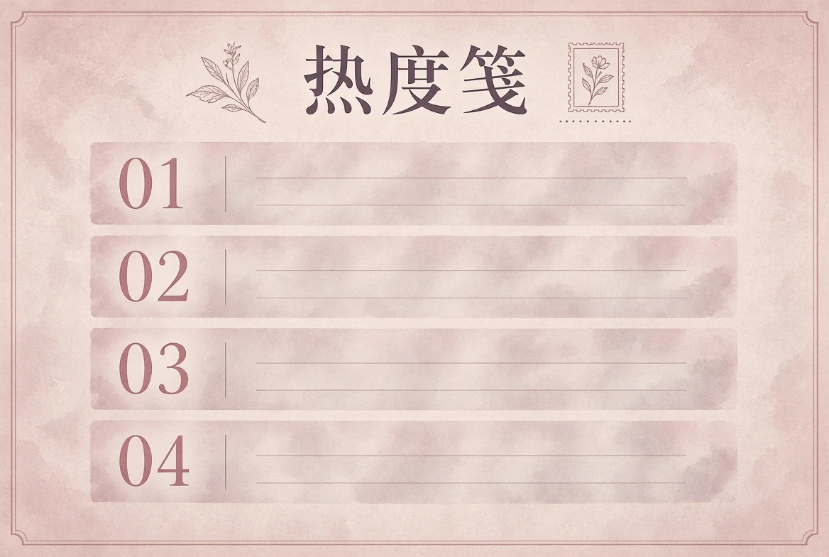 热度笺主题画面